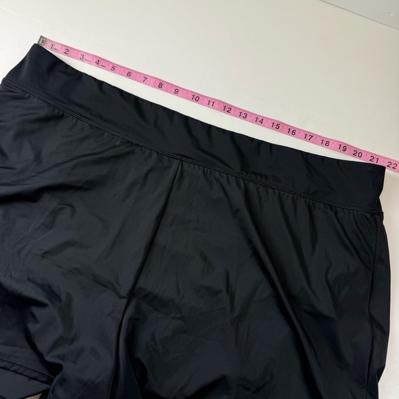 Swim Solutions Boyshorts Womens 24W Black Thigh Minimizer Swim Bottom - Picture 8 of 10